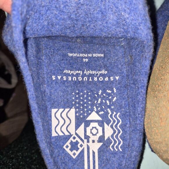 ASPORTUGUESAS Wool Slippers Men\'s Blue and Purple Slippers main image 4